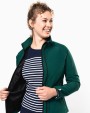 KARIBAN Damen Softshell-Jacke mit Abnehmbare Kapuze Softshell personalisierbar