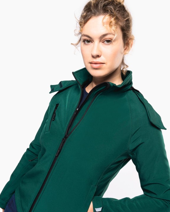 Softshell personnalisable KARIBAN Veste softshell à capuche amovible femme