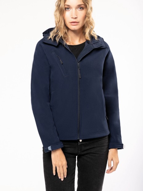 Softshells à personnaliser KARIBAN Veste softshell à capuche amovible femme 