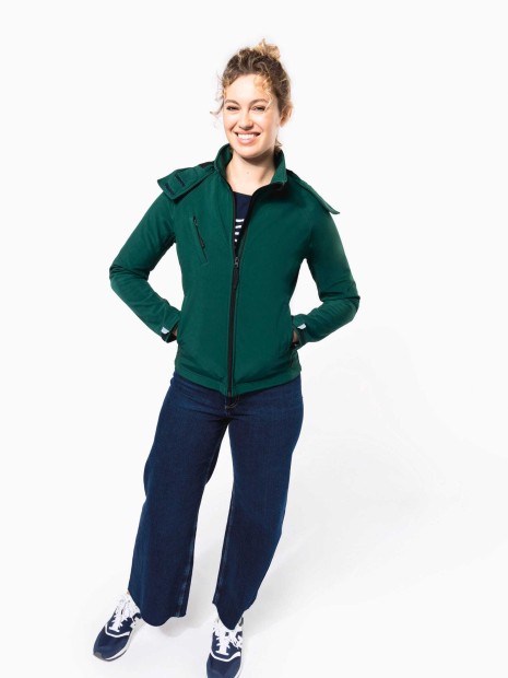 Softshells à personnaliser KARIBAN Veste softshell à capuche amovible femme 