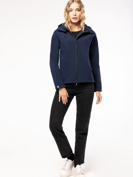 Softshells à personnaliser KARIBAN Veste softshell à capuche amovible femme 