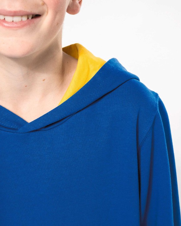Sweat-shirt personnalisable KARIBAN Sweat-shirt capuche contrastée enfant
