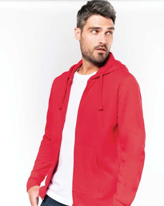 Sweater KARIBAN Hooded Sweater Met Rits voor bedrukking &amp; borduring