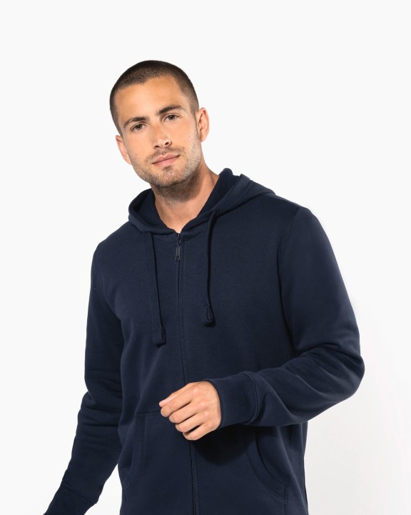 Sweater KARIBAN Hooded Sweater Met Rits voor bedrukking &amp; borduring