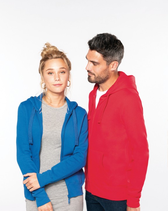 Sweater KARIBAN Hooded Sweater Met Rits voor bedrukking &amp; borduring