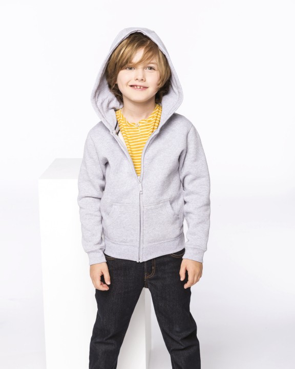 Sweat-shirt personnalisable KARIBAN Sweat-shirt capuche zippé enfant
