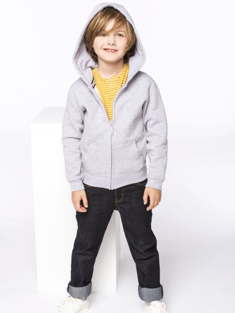 Sweat-shirts à personnaliser KARIBAN Sweat-shirt capuche zippé enfant 