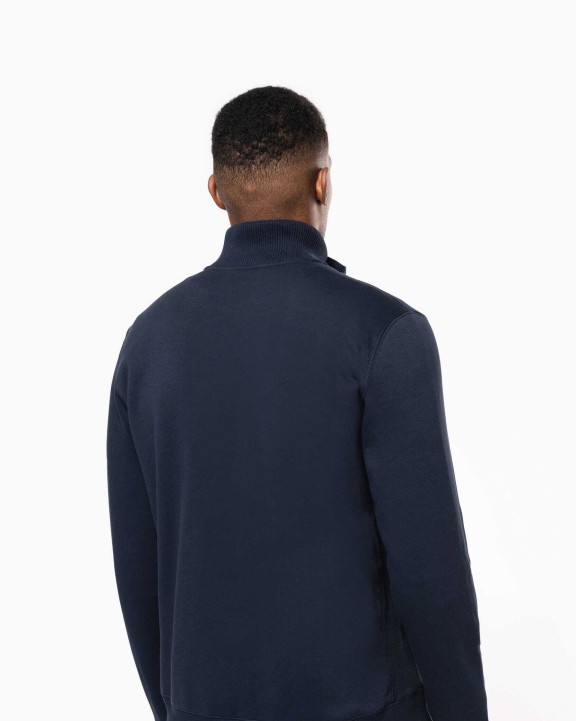 KARIBAN Herren Fleece-Sweater mit Reißverschluss Sweatshirt personalisierbar