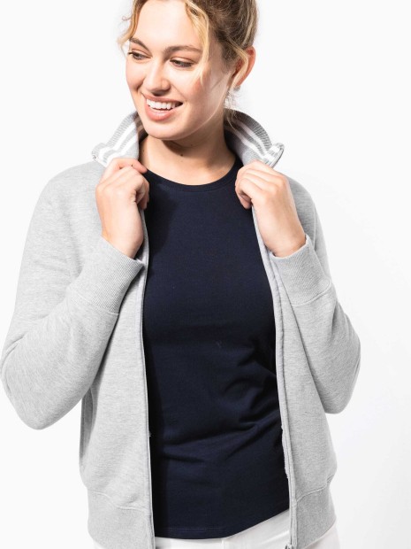 Sweat-shirts à personnaliser KARIBAN Veste molleton zippée femme 
