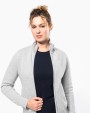 Sweater KARIBAN Damessweater met rits voor bedrukking &amp; borduring