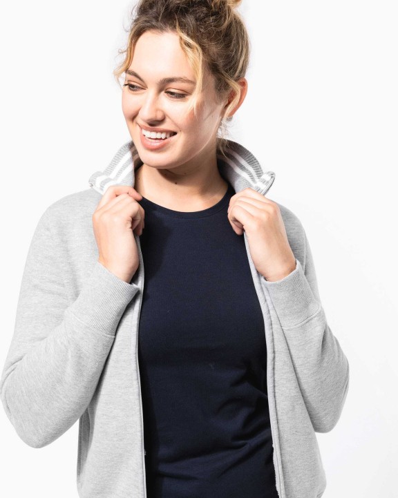 Sweat-shirt personnalisable KARIBAN Veste molleton zippée femme