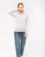 Sweater KARIBAN Damessweater met rits voor bedrukking &amp; borduring