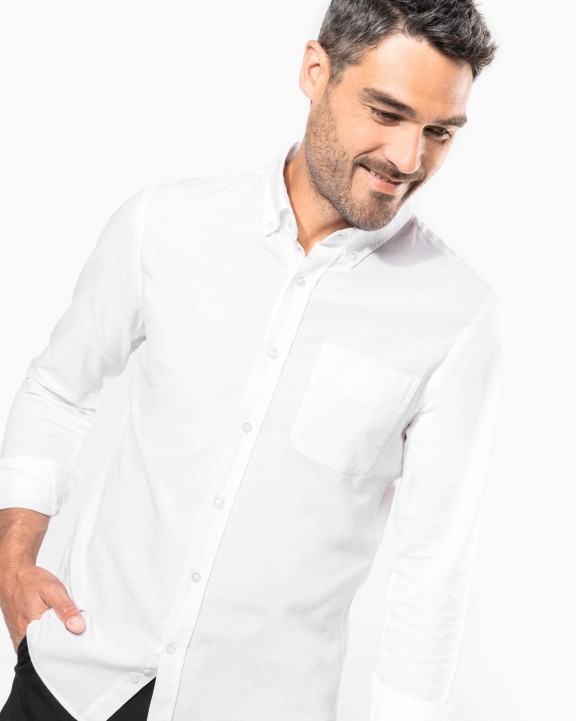 Chemise personnalisable KARIBAN Chemise Oxford lavée manches longues
