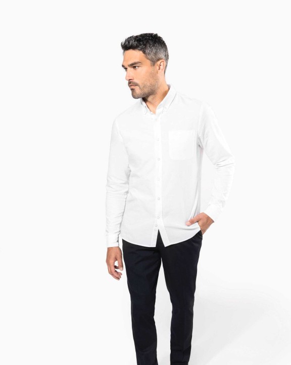 Chemise personnalisable KARIBAN Chemise Oxford lavée manches longues