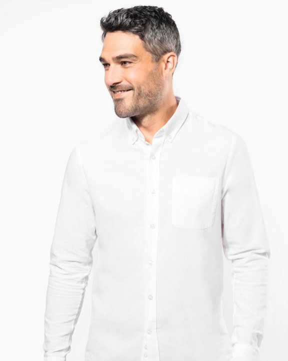 Chemise personnalisable KARIBAN Chemise Oxford lavée manches longues