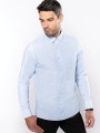Chemises à personnaliser KARIBAN Chemise Oxford lavée manches longues 