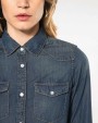 Chemise personnalisable KARIBAN Chemise denim manches longues femme