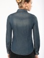 Chemises à personnaliser KARIBAN Chemise denim manches longues femme 