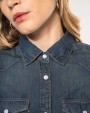 Chemise personnalisable KARIBAN Chemise denim manches longues femme