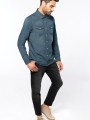 Chemises à personnaliser KARIBAN Chemise denim manches longues 
