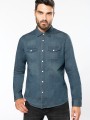 Chemises à personnaliser KARIBAN Chemise denim manches longues 
