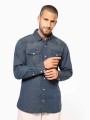 Chemises à personnaliser KARIBAN Chemise denim manches longues 