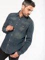 Chemises à personnaliser KARIBAN Chemise denim manches longues 