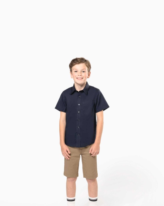 Chemise personnalisable KARIBAN Chemise popeline manches courtes enfant