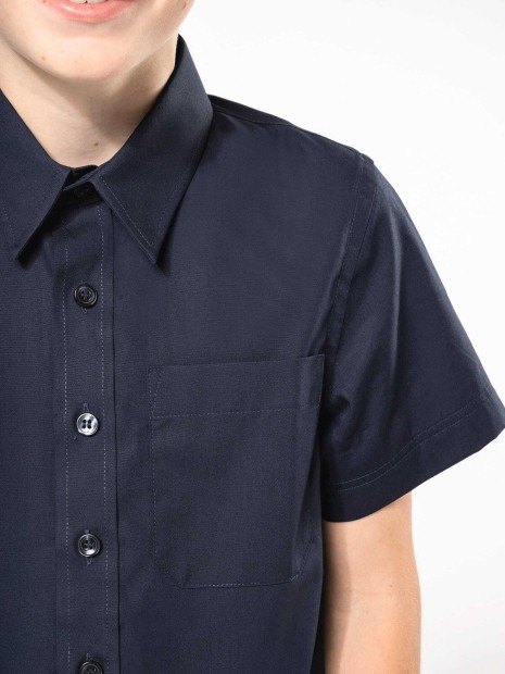 Chemises à personnaliser KARIBAN Chemise popeline manches courtes enfant 