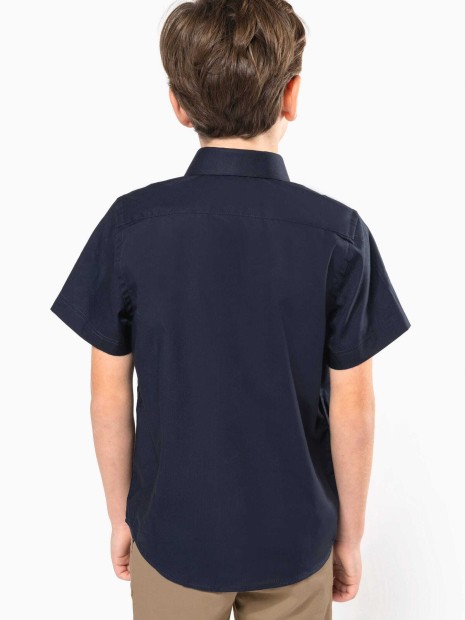 Chemises à personnaliser KARIBAN Chemise popeline manches courtes enfant 