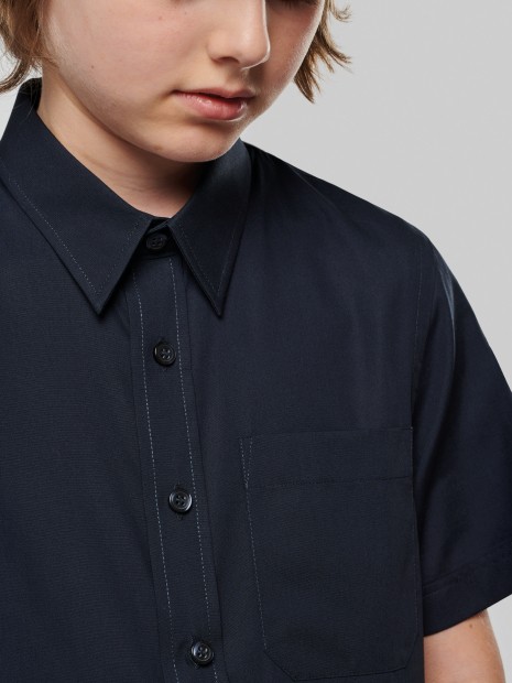 Chemises à personnaliser KARIBAN Chemise popeline manches courtes enfant 