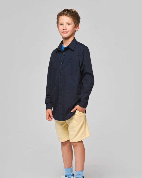 Chemise personnalisable KARIBAN Chemise popeline manches longues enfant
