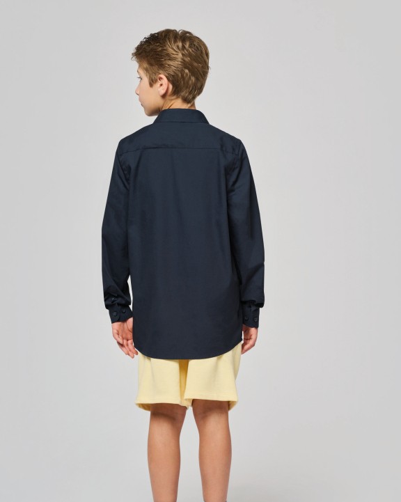 Chemise personnalisable KARIBAN Chemise popeline manches longues enfant
