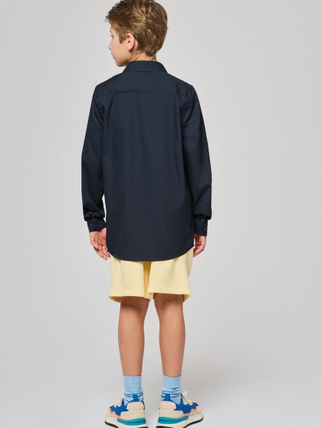 Chemises à personnaliser KARIBAN Chemise popeline manches longues enfant 