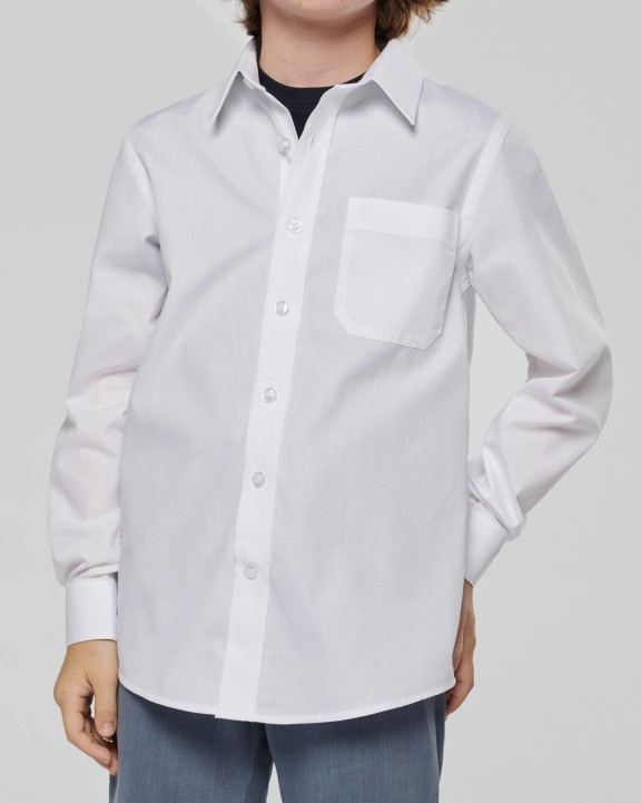 Chemise personnalisable KARIBAN Chemise popeline manches longues enfant