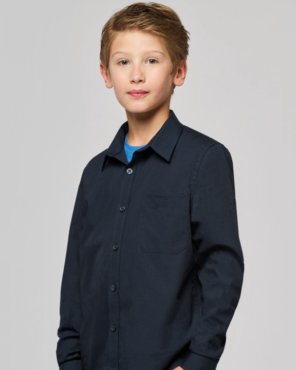 Chemise personnalisable KARIBAN Chemise popeline manches longues enfant