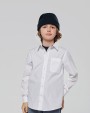 KARIBAN Kinder Popelin-Hemd Langarm Hemd personalisierbar