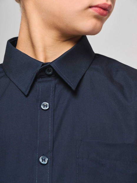 Chemises à personnaliser KARIBAN Chemise popeline manches longues enfant 