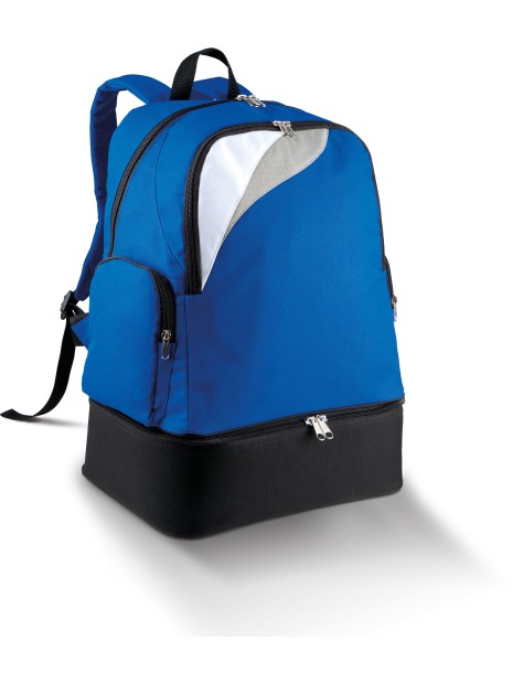PROACT Sac à dos multisports fond rigide - 39L bleu royal/blanc/gris clair personnalisable