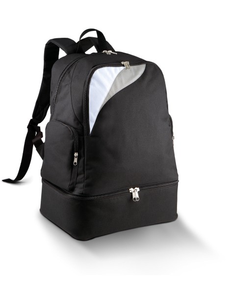 PROACT Sac à dos multisports fond rigide - 39L noir/blanc/gris clair personnalisable