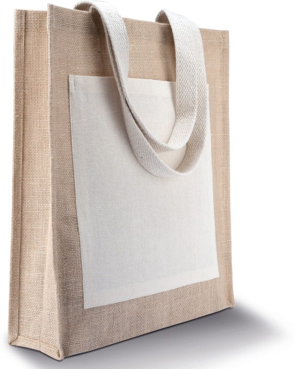 Tote bag KIMOOD Jute Shopper voor bedrukking &amp; borduring