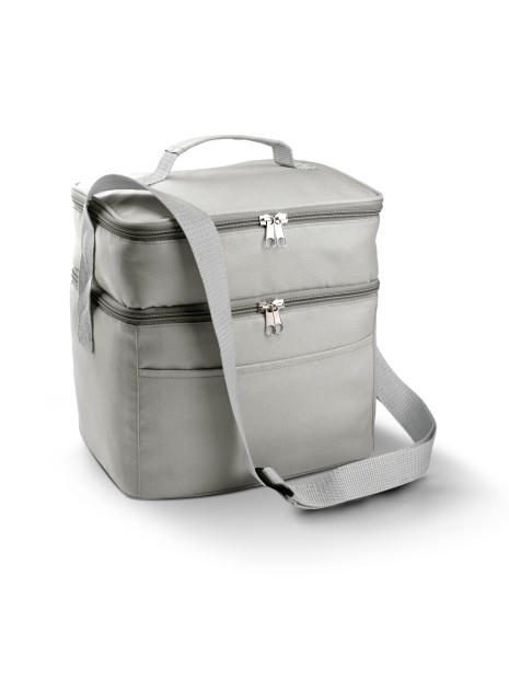 KIMOOD Sac isotherme double compartiment gris clair personnalisable