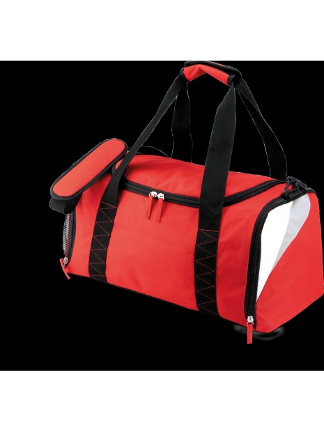 PROACT Sac de sport - 40 litres rouge/blanc/gris clair personnalisable