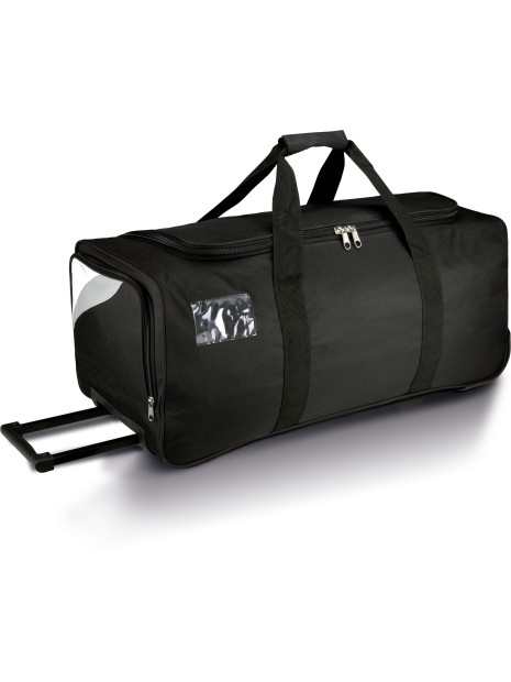 PROACT Sac/ trolley de sport - 65 L noir/blanc/gris clair personnalisable