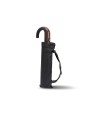 KIMOOD Mini parapluie classique poignée arrondie noir personnalisable