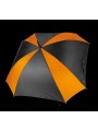 KIMOOD Parapluie carré noir/orange personnalisable