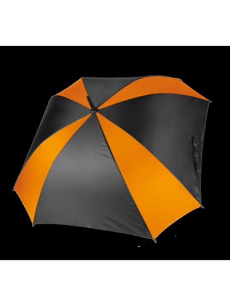 KIMOOD Parapluie carré noir/orange personnalisable