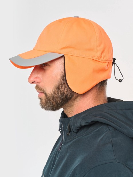 Casquettes à personnaliser WK. DESIGNED TO WORK Casquette hiver fluorescente - 6 panneaux 