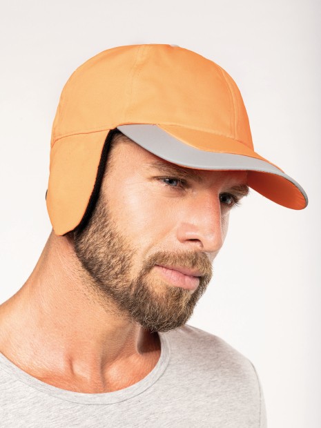 Casquettes à personnaliser WK. DESIGNED TO WORK Casquette hiver fluorescente - 6 panneaux 