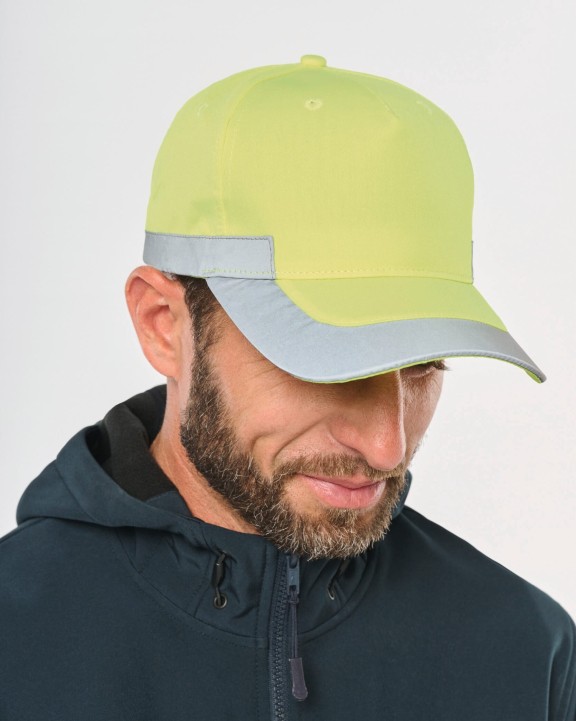 WK. DESIGNED TO WORK Fluoreszierende- 5-Panel-Kappe Kappe personalisierbar